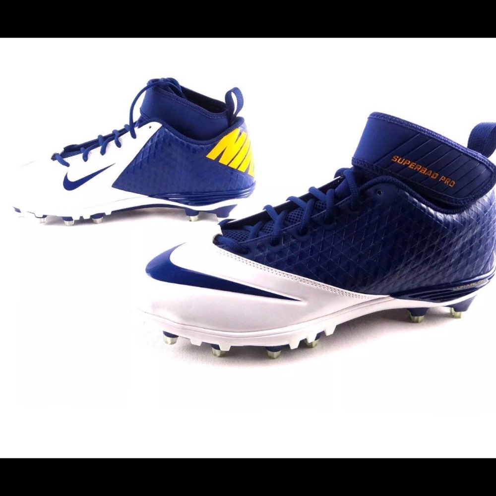 Nike Lunarlon Blue Superbad Pro Football Cleats M